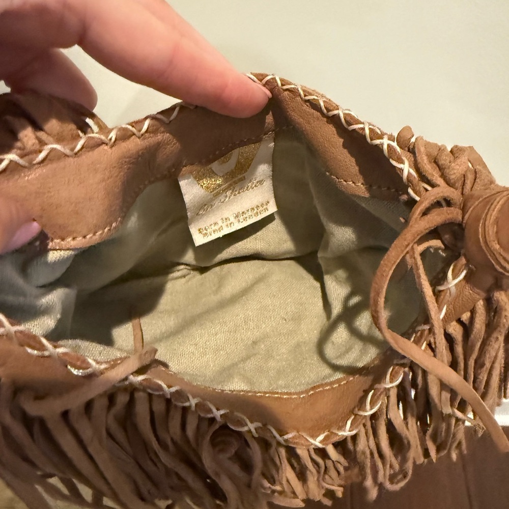 En Shalla Fringe Crossbody Tan Women's Bag - Picture 5 of 5